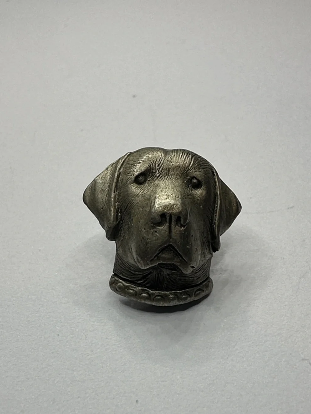 Pewter Labrador Lapel Pin Stamped TaT inc - Picture 1 of 8